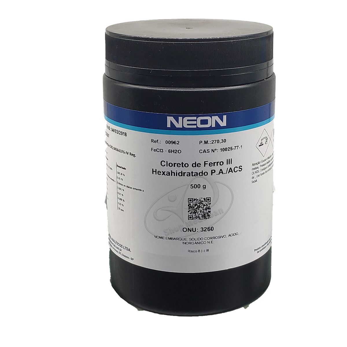 Cloreto de Cobalto II Hexahidratado P.A. 100g Neon - Laderquimica -  Laderquimica - Linha completa de reagentes e produtos para laboratórios