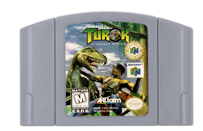 Turok Dinossaur Hunter Seminovo Nintendo 64 N64 Stop Games A