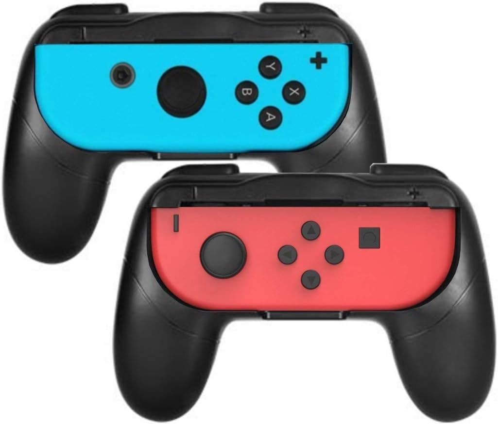 nintendo switch joy con l e r vermelho e azul video game em