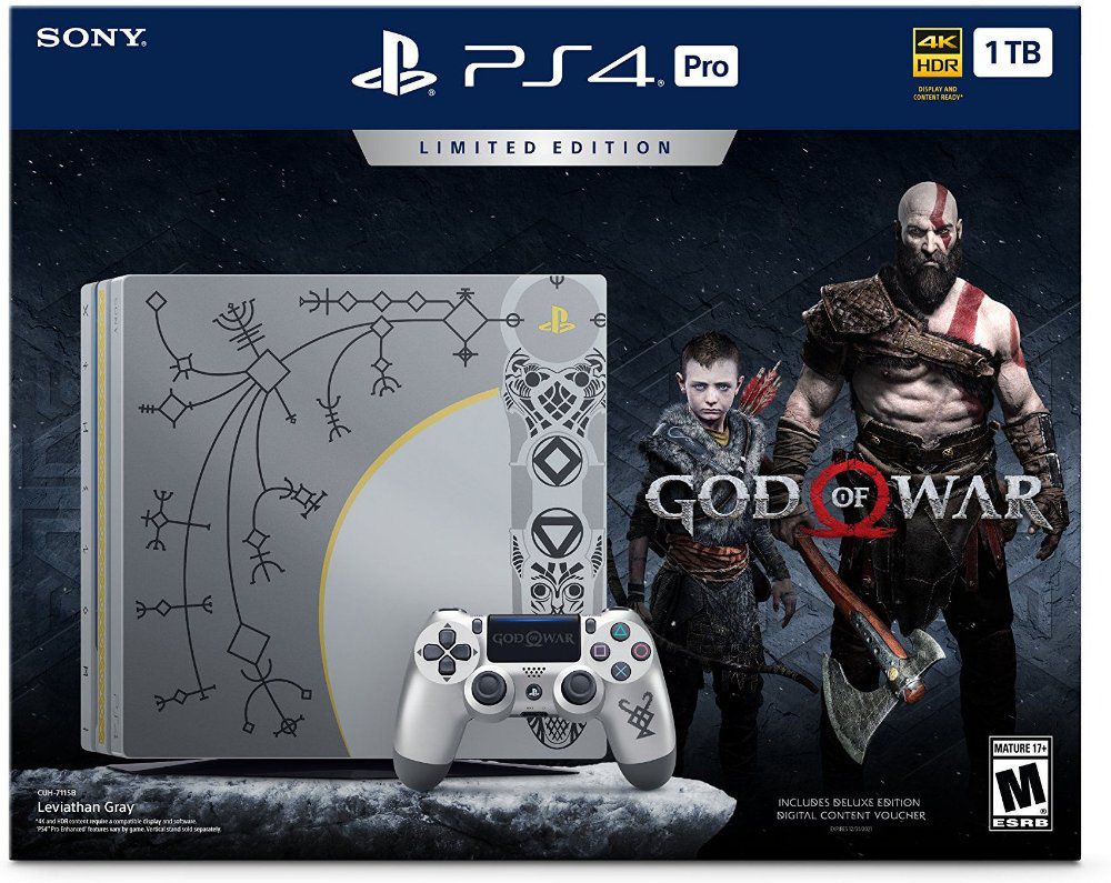 Console Sony PS4 + Jogo God of War Ragnarök, 1TB, Preto - CUH