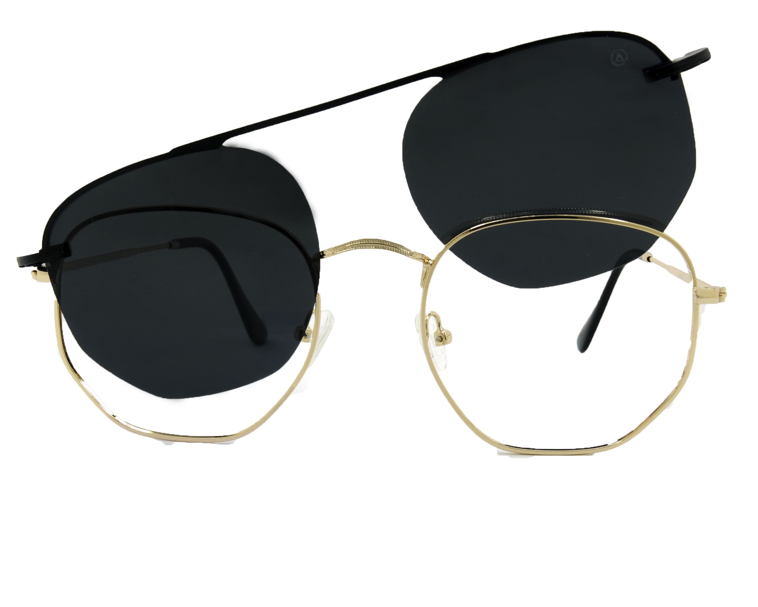 Óculos Clipon Faure Dourado | Les Bains - Óculos de Sol, Armações e Lentes  de Grau | Les Bains