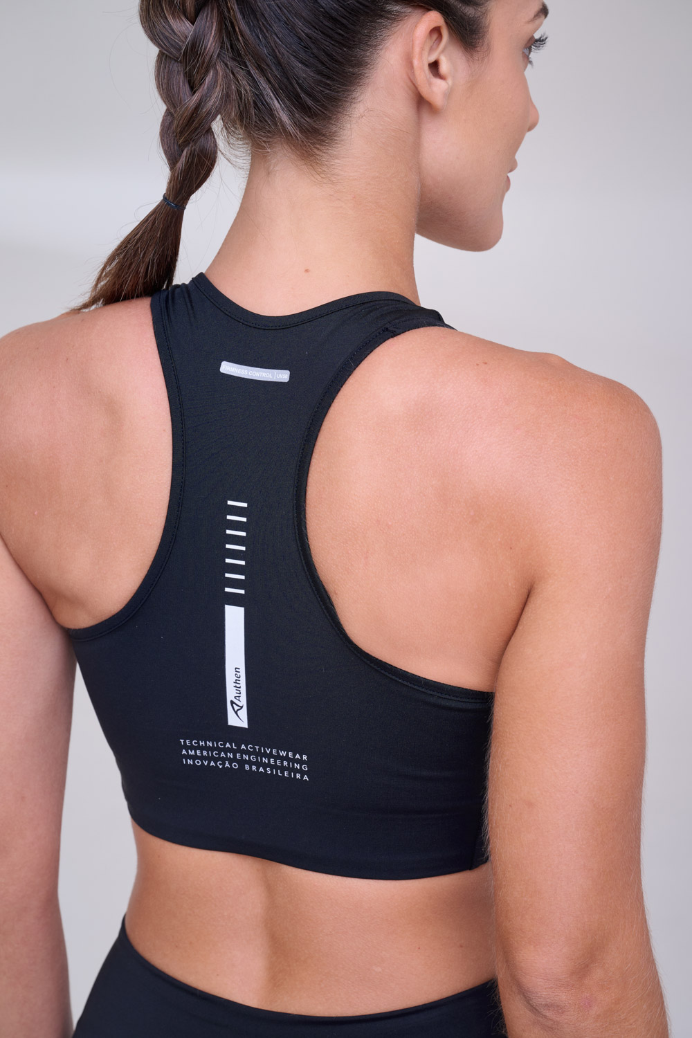 Top Authen Signature Samba Nadador Ziper | Preto - Gurias na
