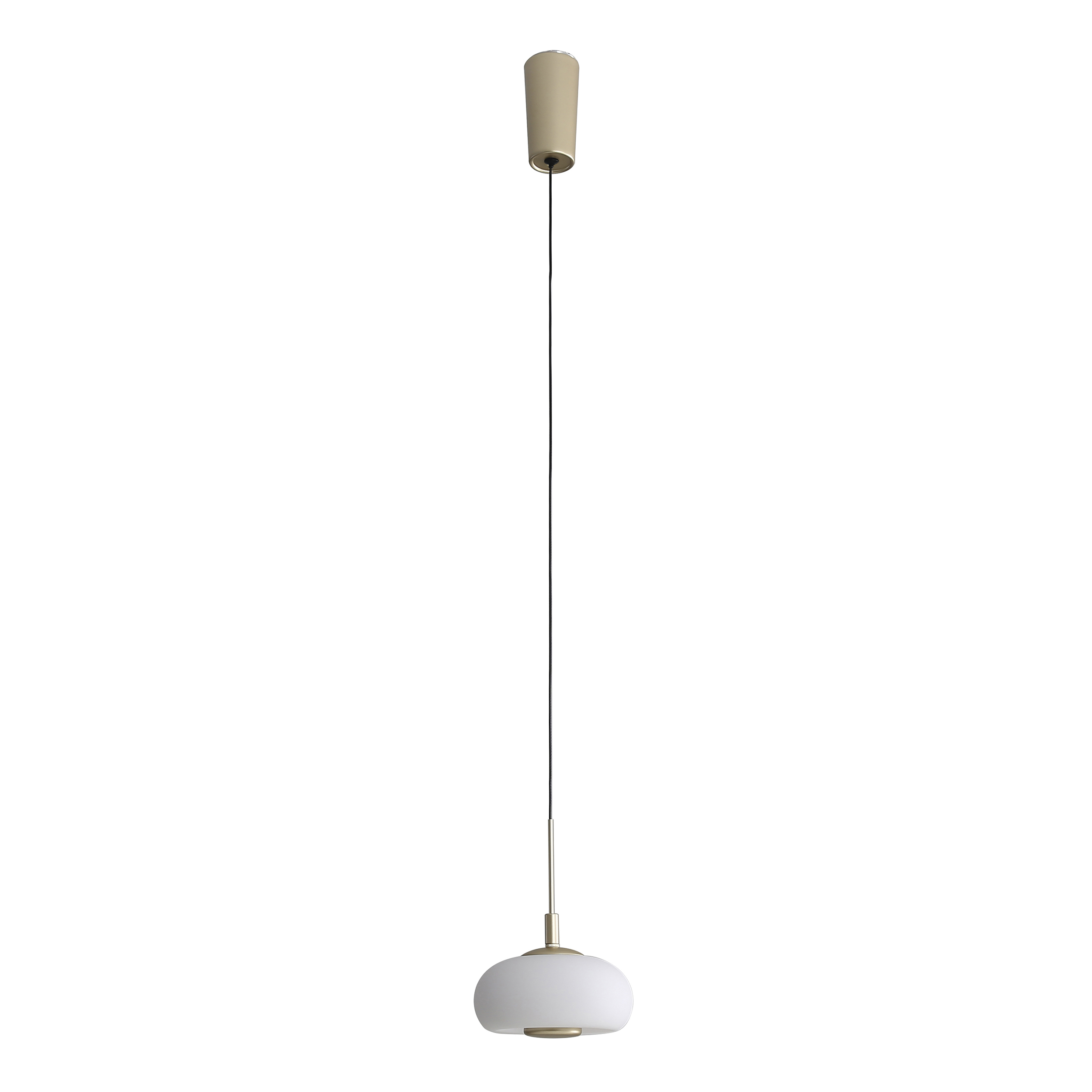 Pendente PD1898 Poche Ø16X12,3 cm Dourado com Led Integrado 7,6w
