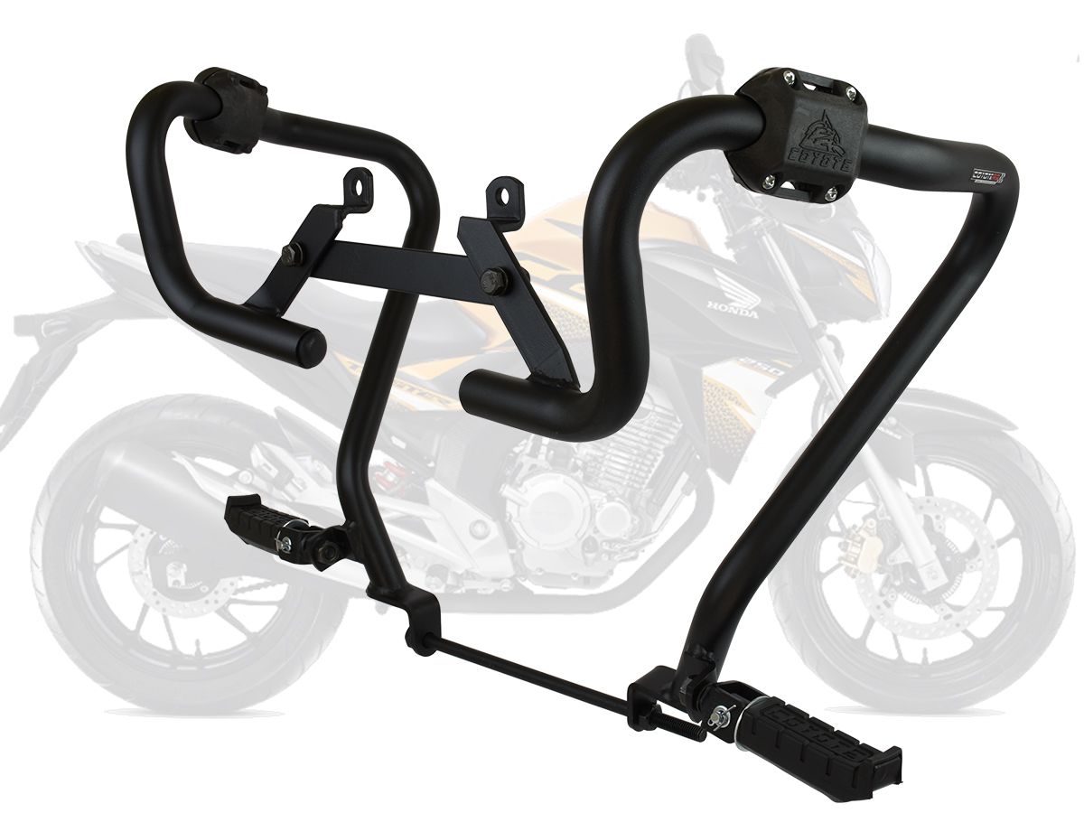 Protetor De Motor E Carenagem Cbx 250 Twister Com Pedaleira