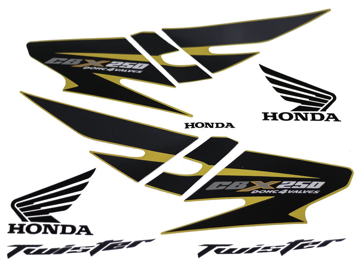 Kit Adesivos Moto Honda Twister Cbx 250 2008 Modelo Original