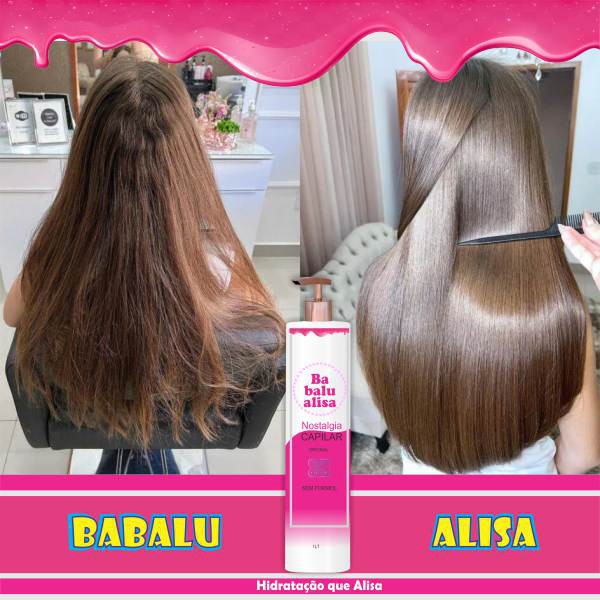 PROGRESSIVA BABALU ALISA NOSTALGIA CAPILAR SEM FORMOL REALINHAMENTO ...