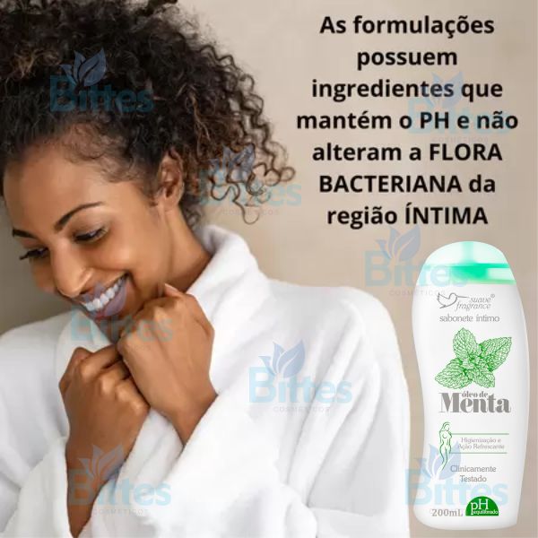 10 Sabonete Íntimo Menta Suave Fragrance CosmÉticos Atacado Bittes Cosmeticos 2511