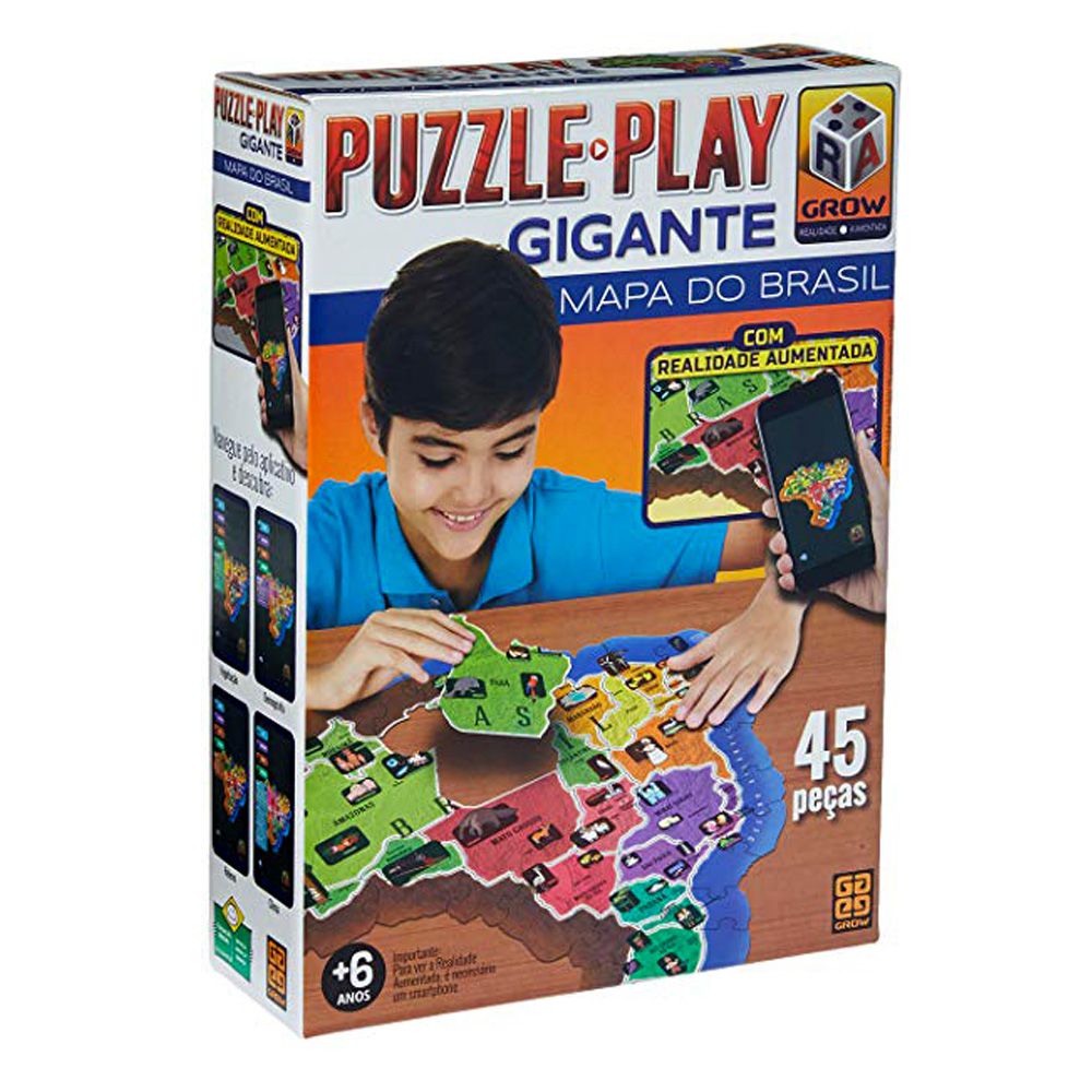 Kit 5 jogos educacional quebra cabeça puzzle alfabetização em