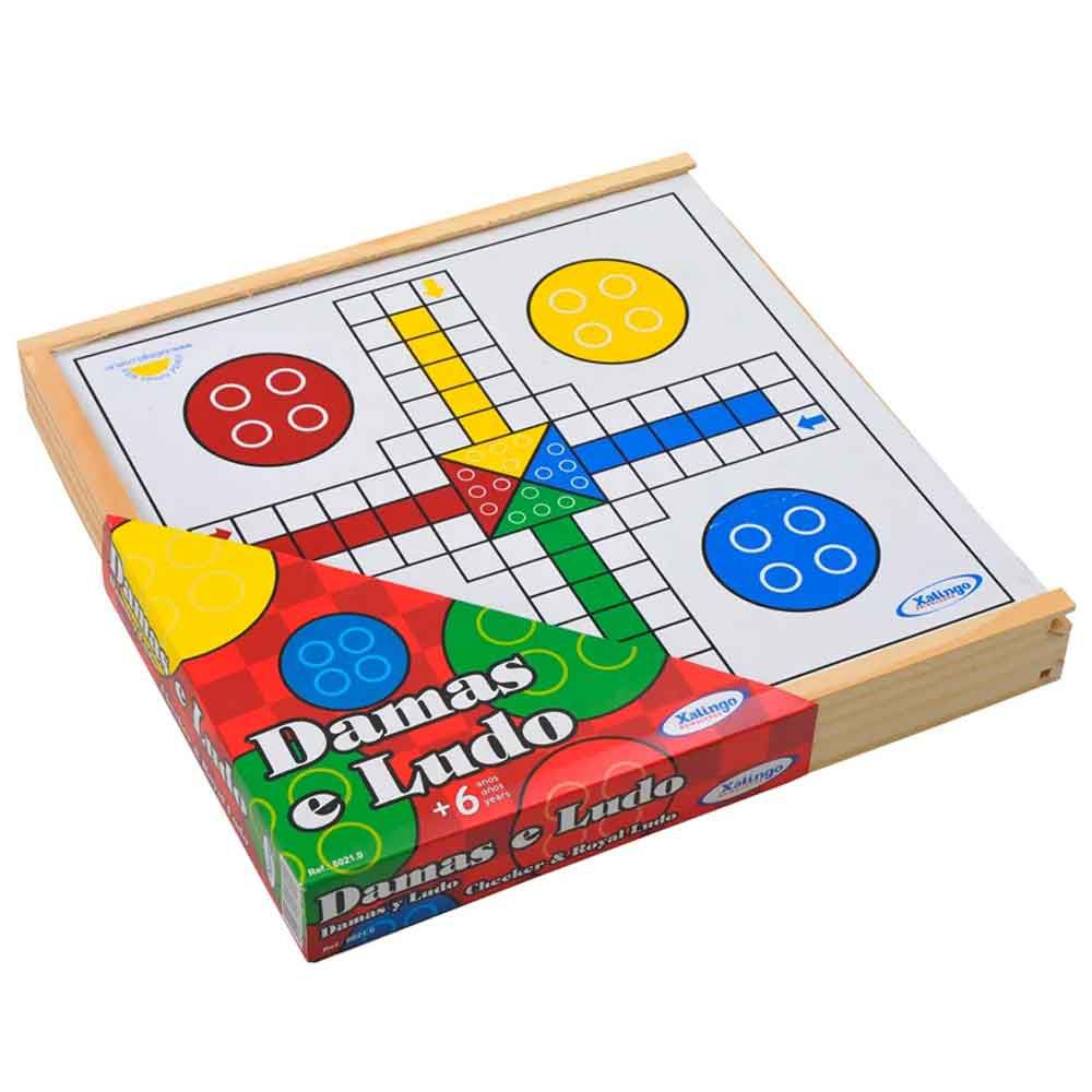 Conjunto Jogos 5x1 Dama Jogo Da Velha Ludo Trilha Xadrez