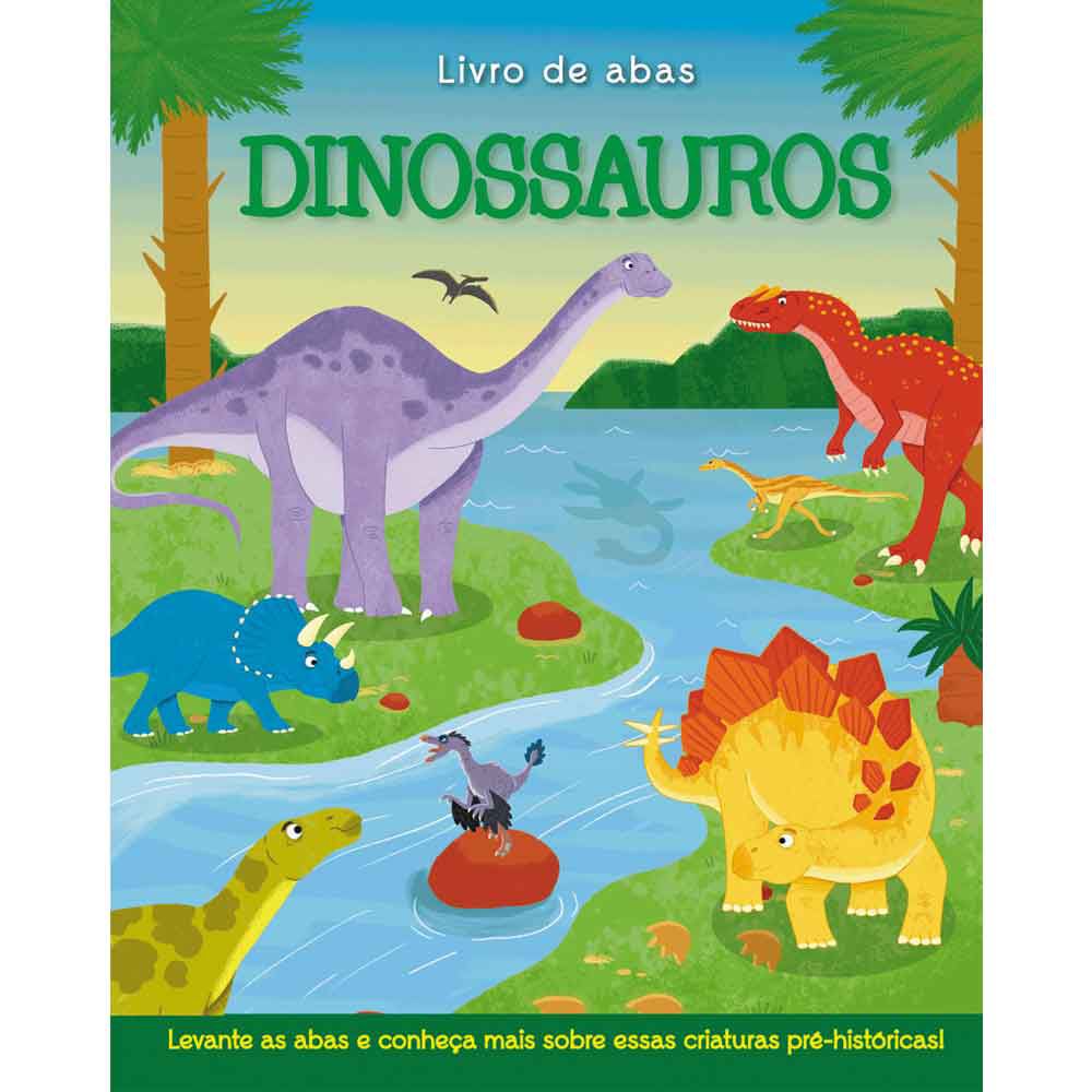 Livro Dinossauros Com Modelo para Montar Livro Educativo Infantil
