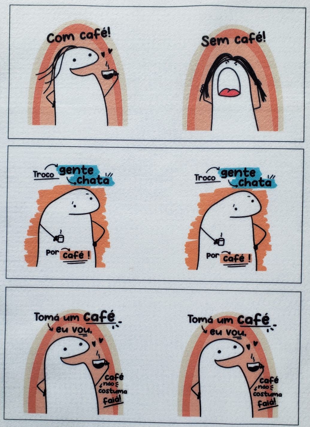 Caneca Flork Meme Tomá um Café eu Vou