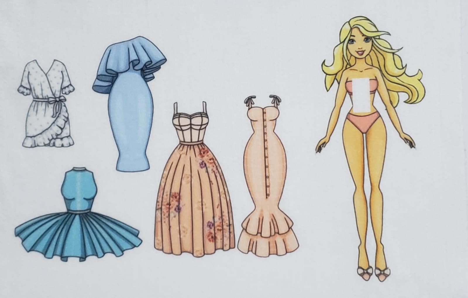 Casos e Coisas da Bonfa: Bonequinha de papel para recortar e vestir com  modelos da estilista Tali Batistella