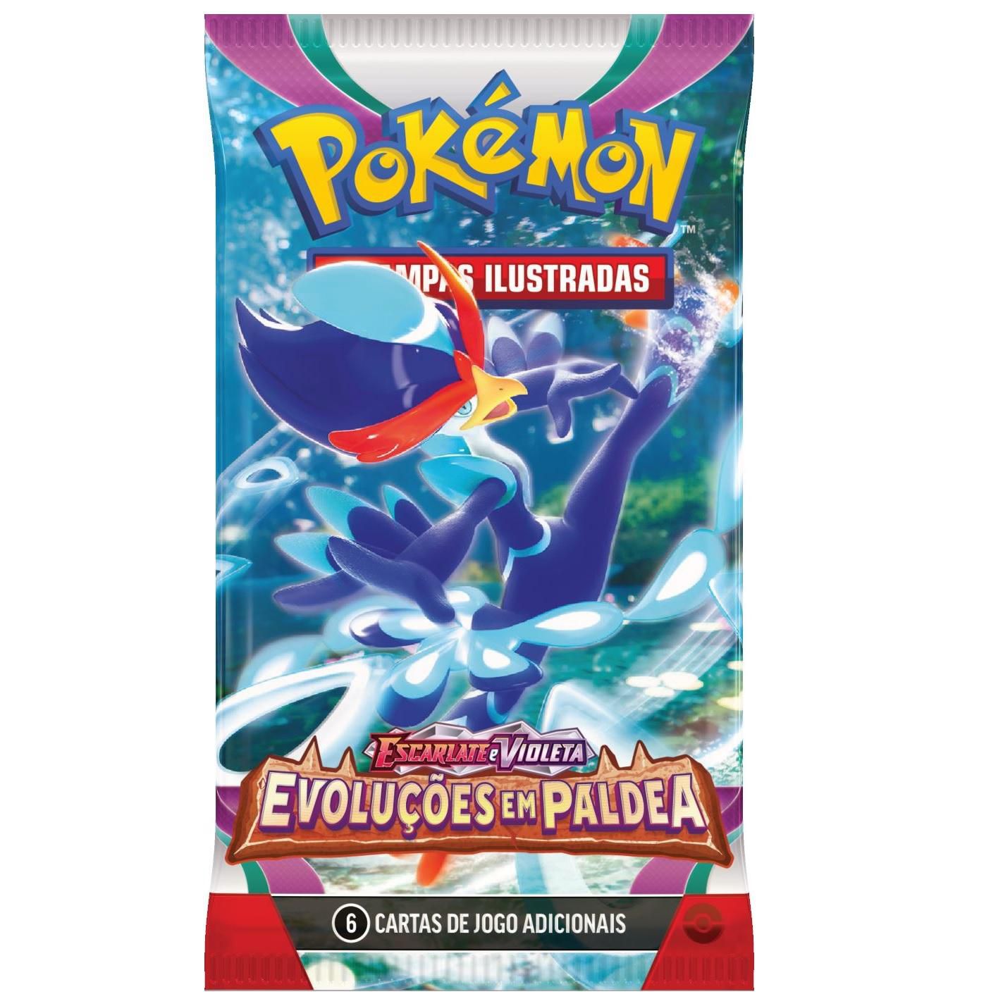 Box Pokémon Coleção Paldea Quaxly com 40 Cartas - Copag