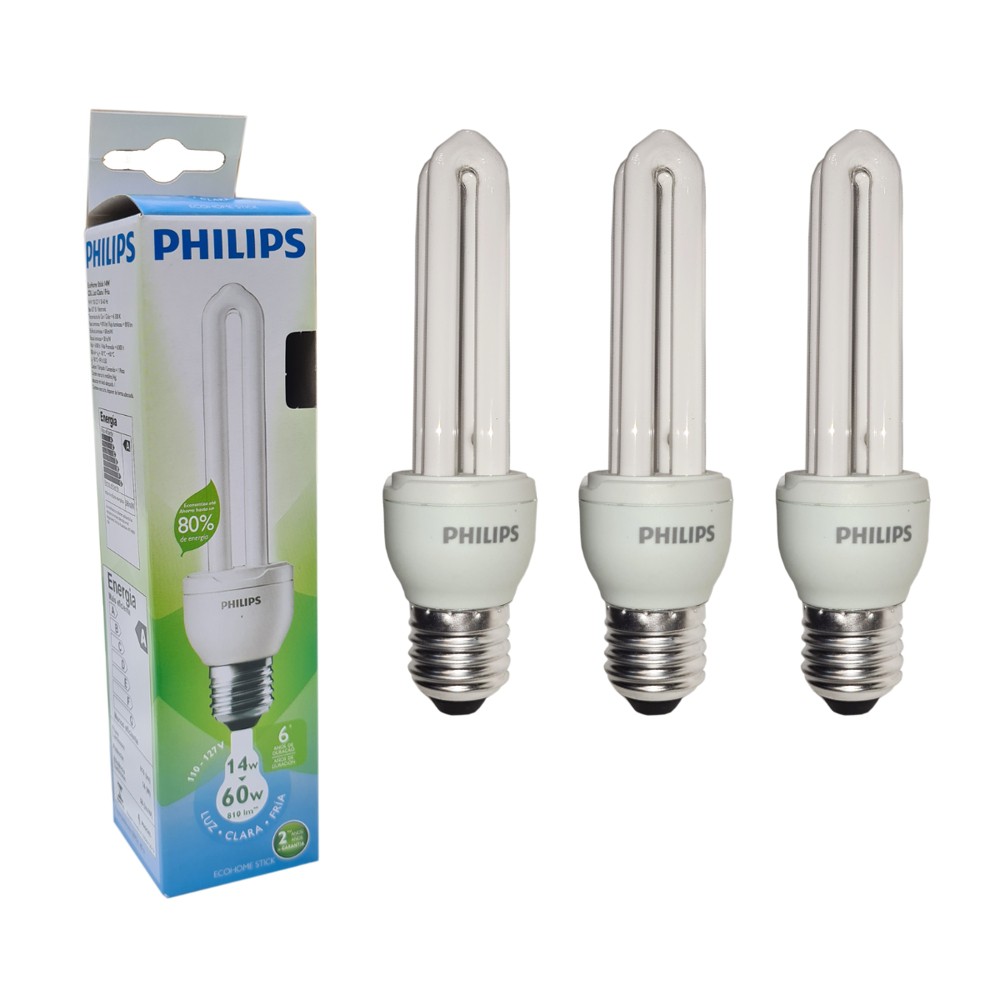 Lâmpada Fluorescente 14w - SensoShop - Iluminação LED, Alarmes, Eletrônicos  e Acessórios