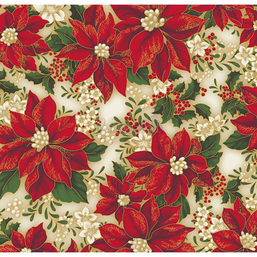 Boneca de Pano 50cm Floral Vermelho