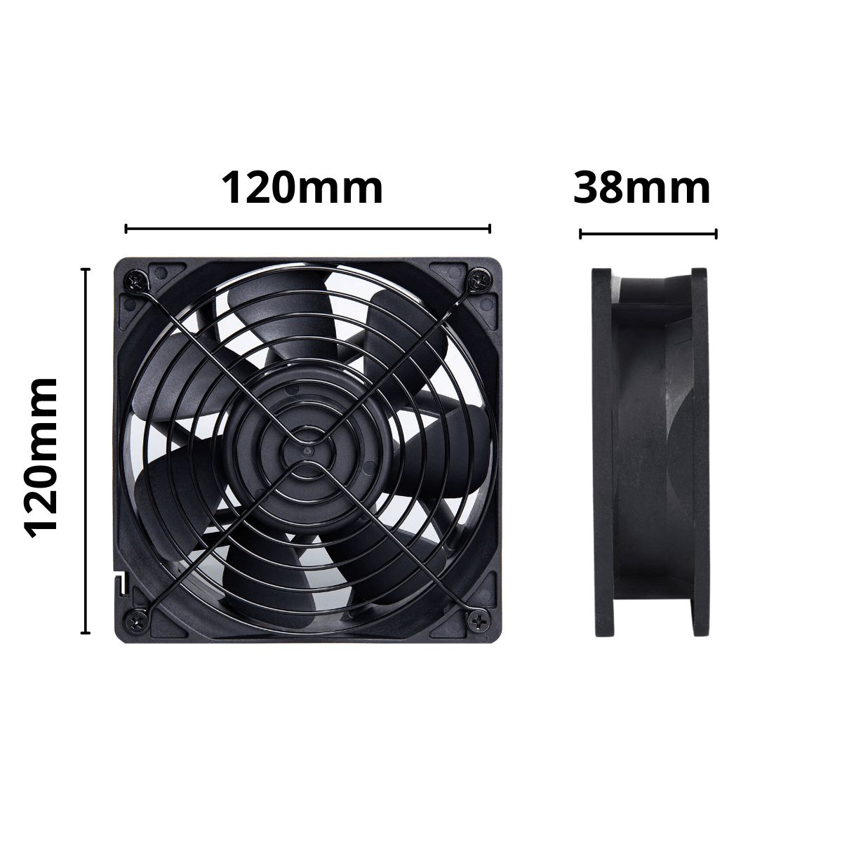 Cooler FAN GALE Extreme PWM 120mm 6000 RPM 195 CFM - PcCold