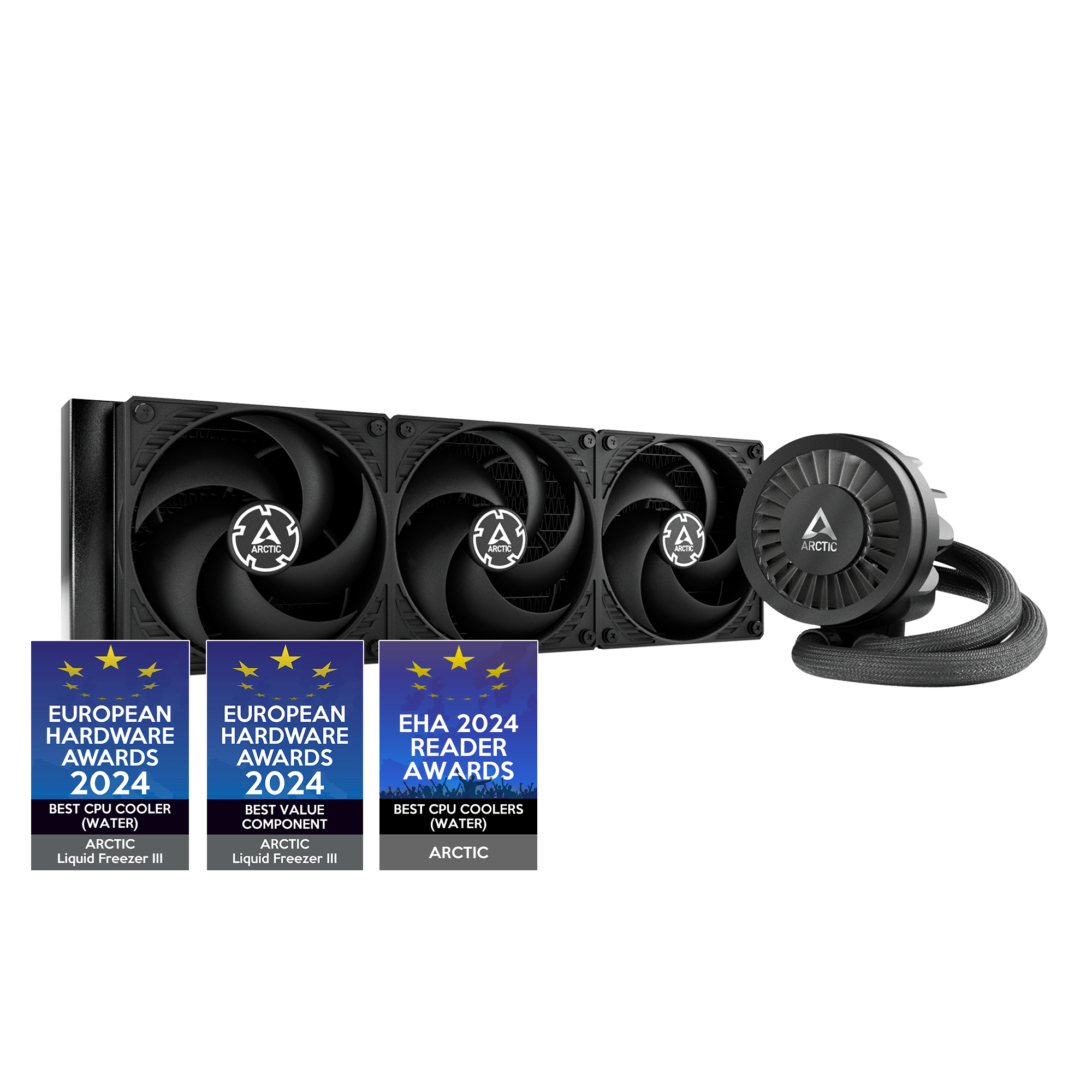 PC用ファン・クーラー ARCTIC LIQUID FREEZER III 360 BLACK Water Cooler Arctic Liquid Freezer III 360, 360mm, Intel-AMD