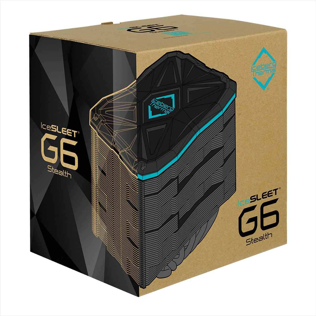 Cooler IceSLEET G6 Stealth 140 mm Preto – ICESLEETG6‑00A - PcCold
