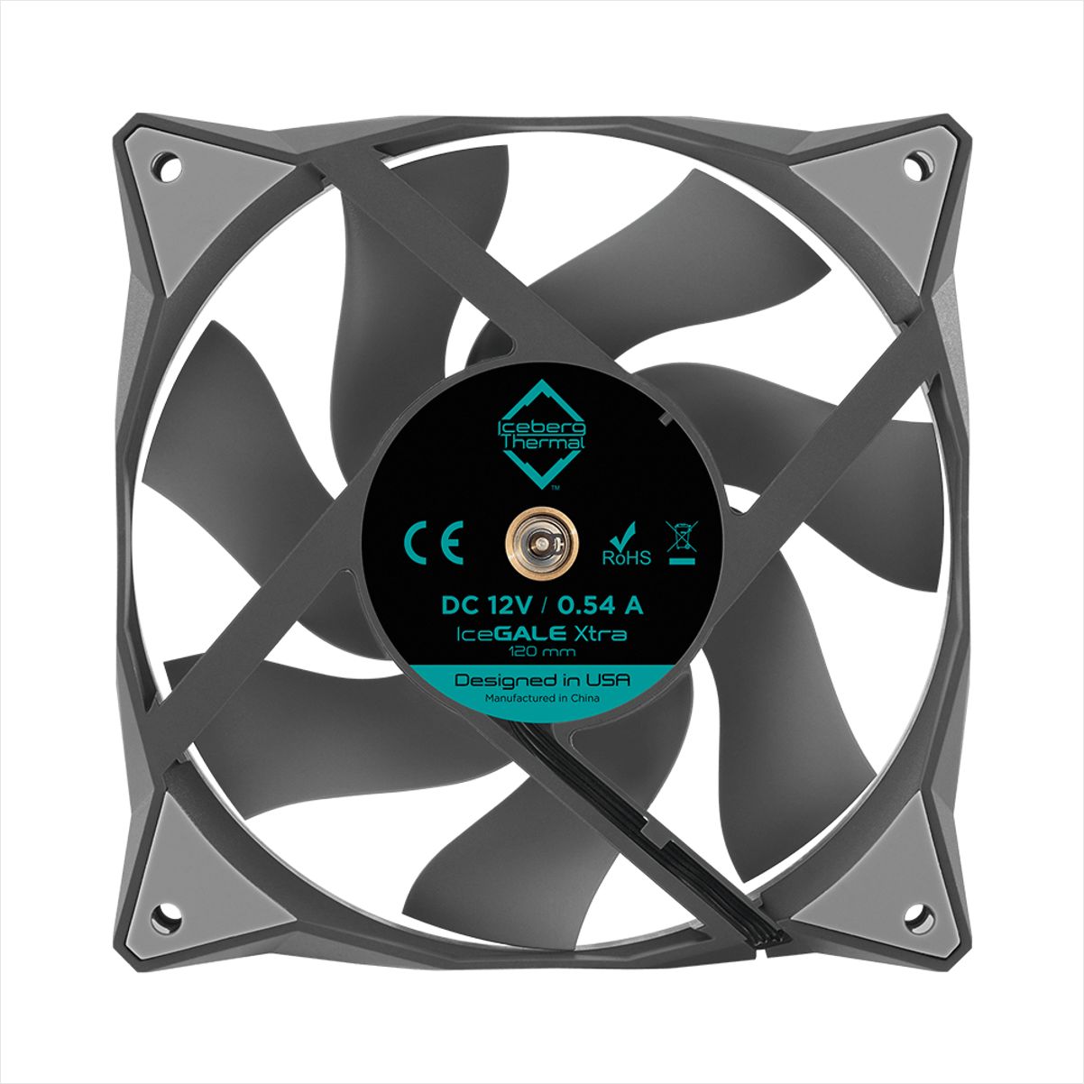 Cooler FAN Iceberg Thermal IceGale Xtra 120 mm Cinza – ICEGALE12X