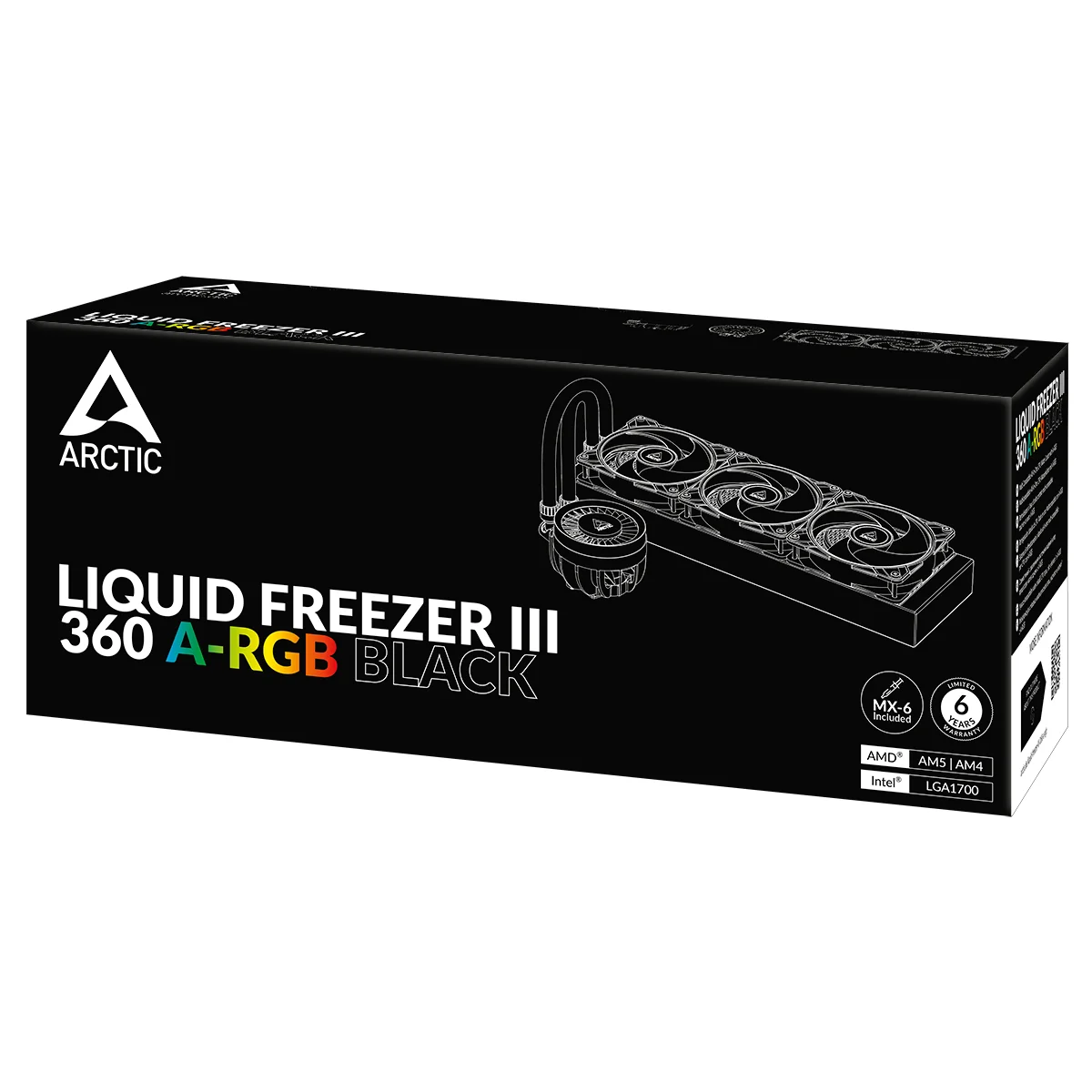 Water Cooler ARCTIC Liquid Freezer III 360 ARGB Intel/AMD Preto