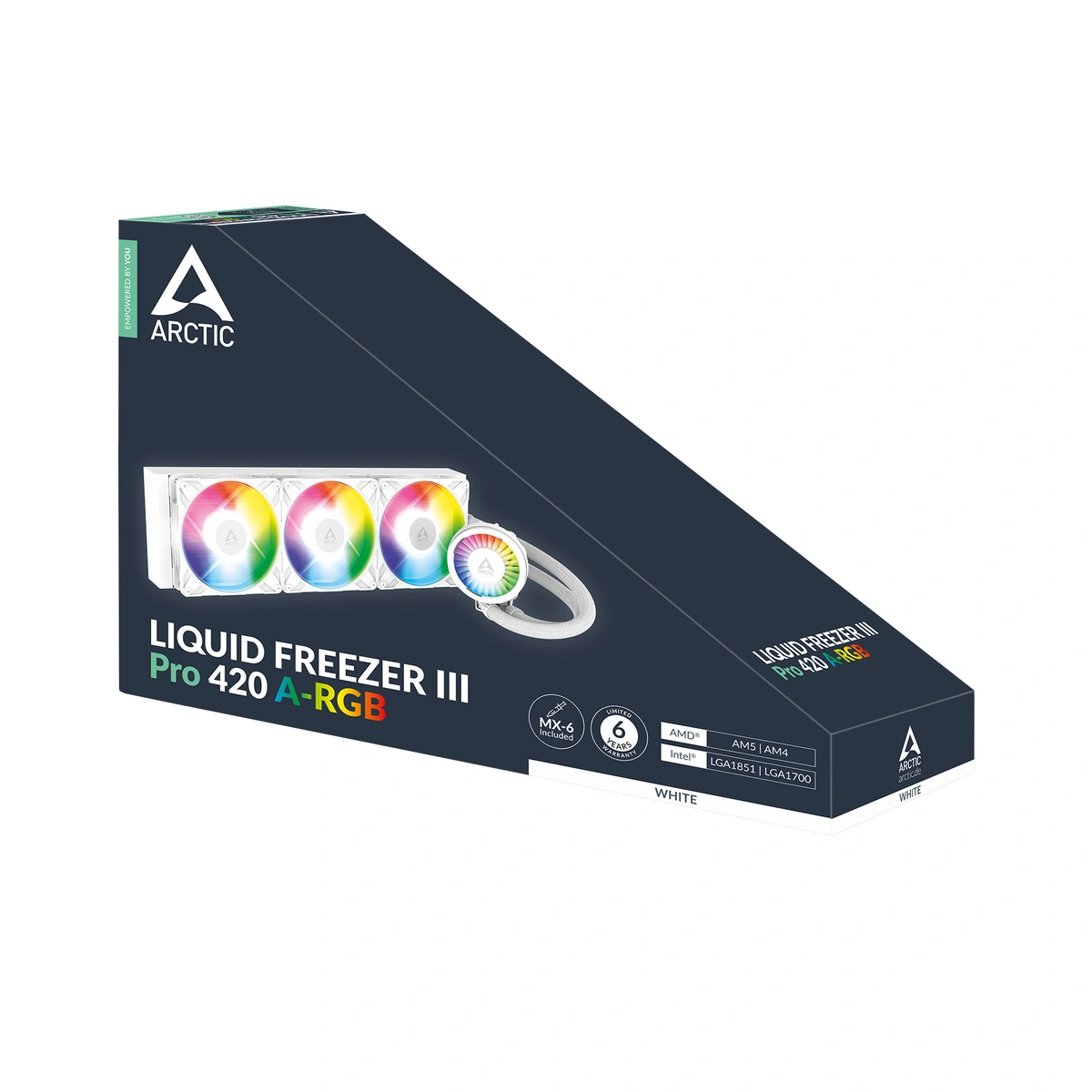 Water Cooler ARCTIC Liquid Freezer III Pro 420 A-RGB White Intel