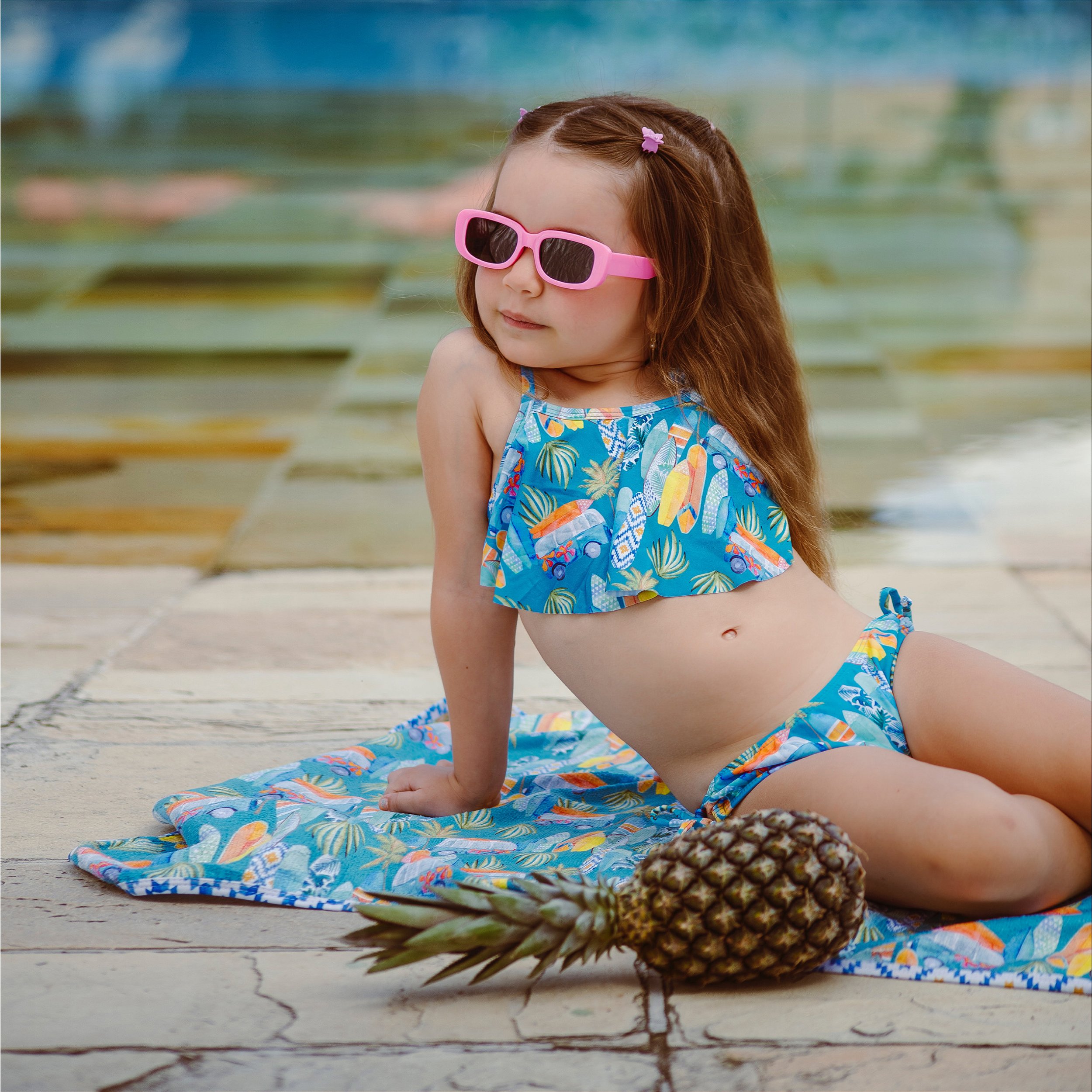 Biquíni Infantil Estampado Lei - Makai | Moda Praia Infantil | Lului B -  Lului Bikinis-Moda Praia Infantil