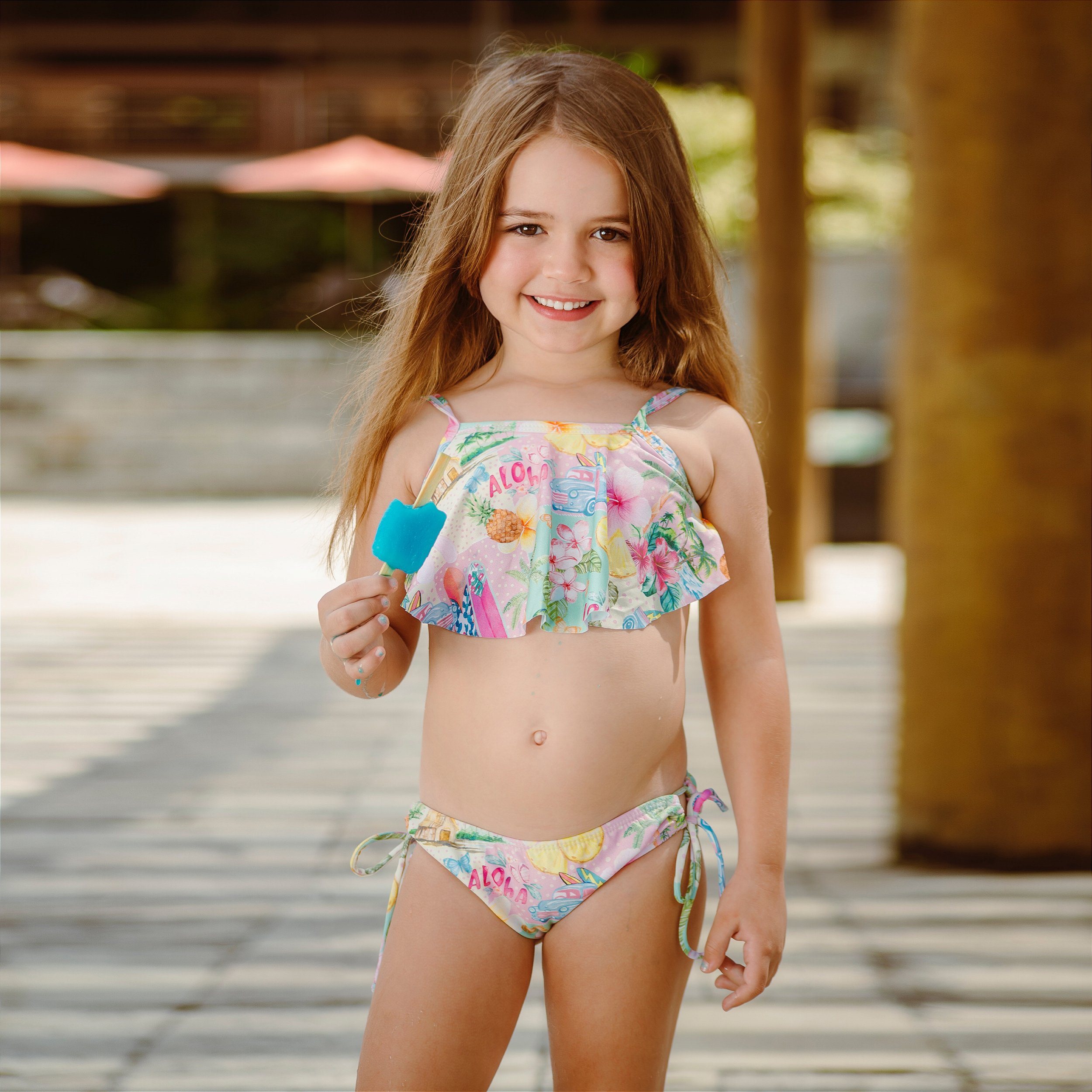 Biquíni Infantil Menina Estampado