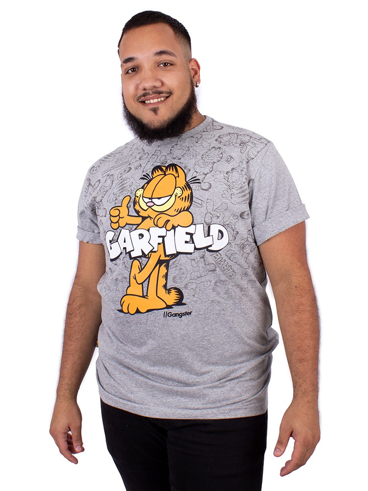 Camiseta Masculina Estampa Bob Esponja Gangster Preta