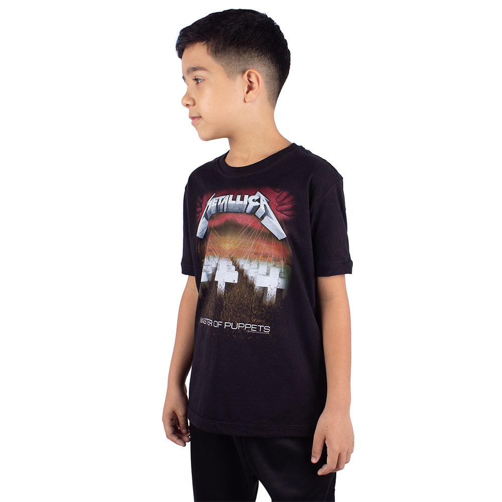 Camiseta Oficial Metallica Master Of Puppets All Over - Para Hombre, 100% Algodón, Tallas S A XXXL