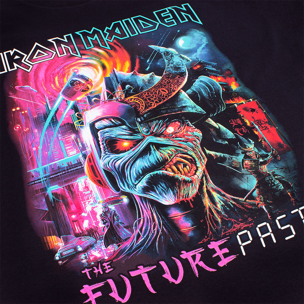 Camiseta Iron Maiden Future Past Tour Preta Oficial - Art