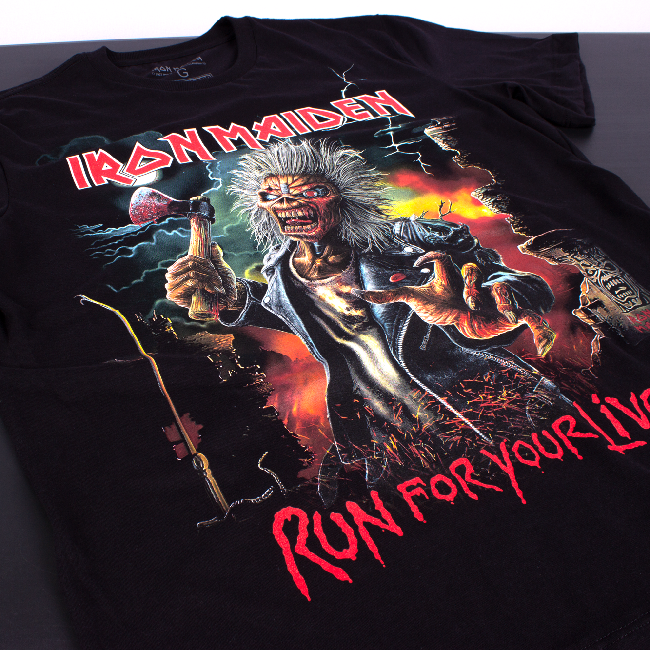 Camiseta Iron Maiden Run For Your Lives Preta Oficial - Art Rock