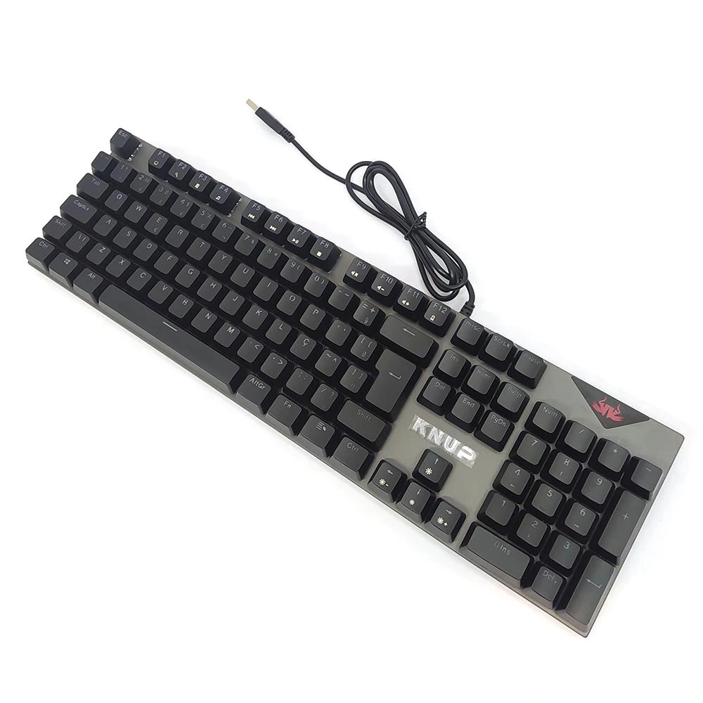 Teclado Gamer Mecânico Knup KP-TM010, preto, RGB, Switch Blue - Loja ...