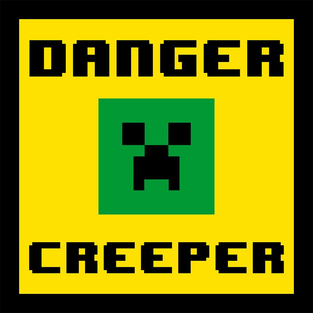 Placa Decorativa Pixel Creeper Minecraft