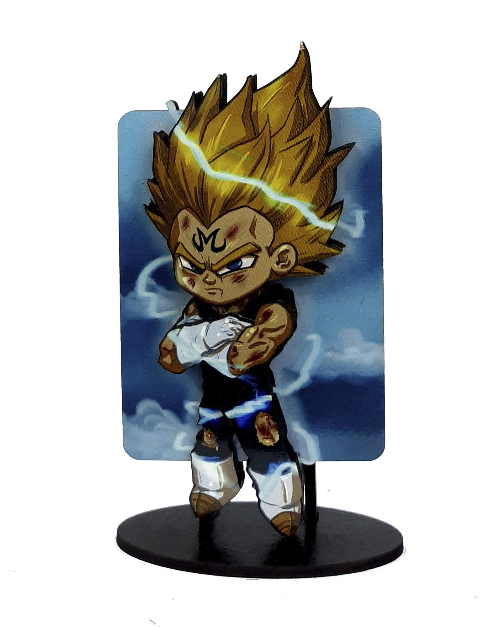 Vegeta Super Sayajin - Miniatura Colecionável Dragon Ball Super, super  sayajins 