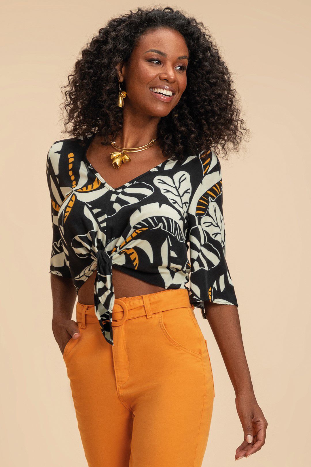 Blusinhas estampadas de viscose sales