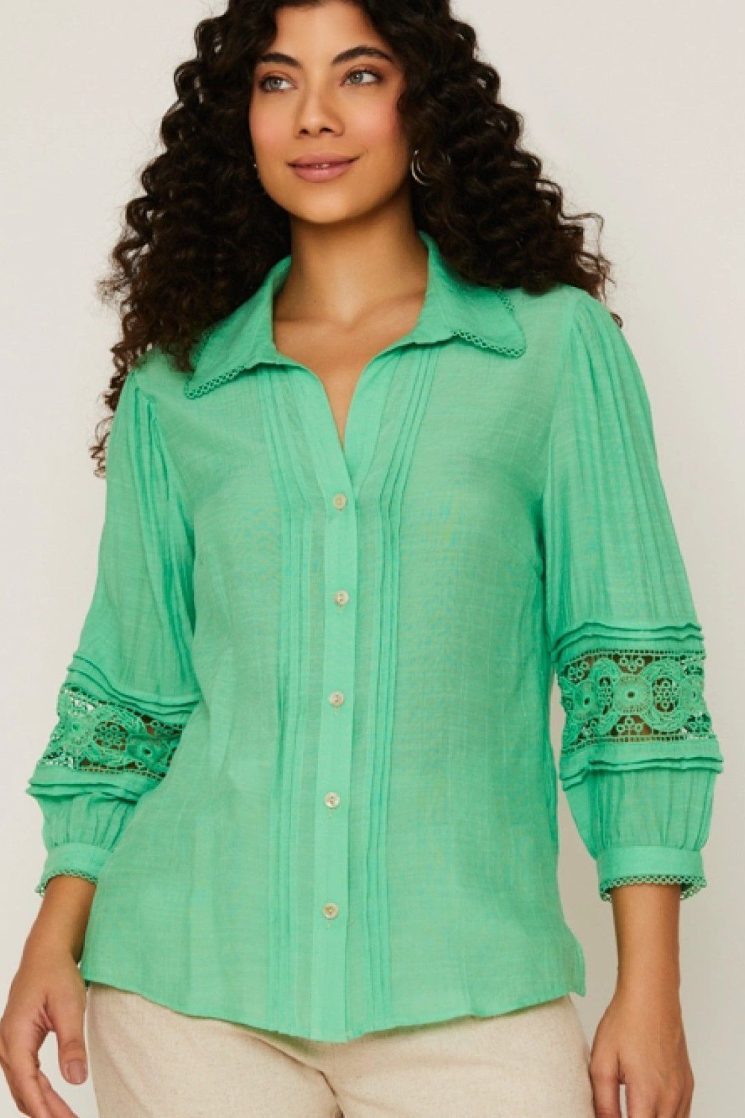 Blusa Mini Nervuras - Verde