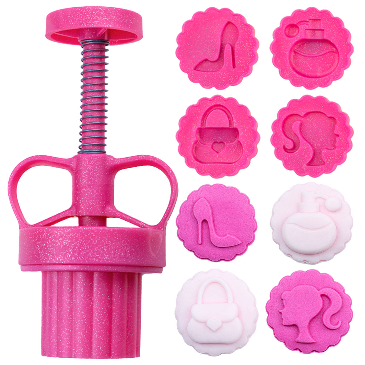 Kit Ejetor Max Barbie Bonequinha 04 Moldes Para Brigadeiro Massas - Coisas  Já