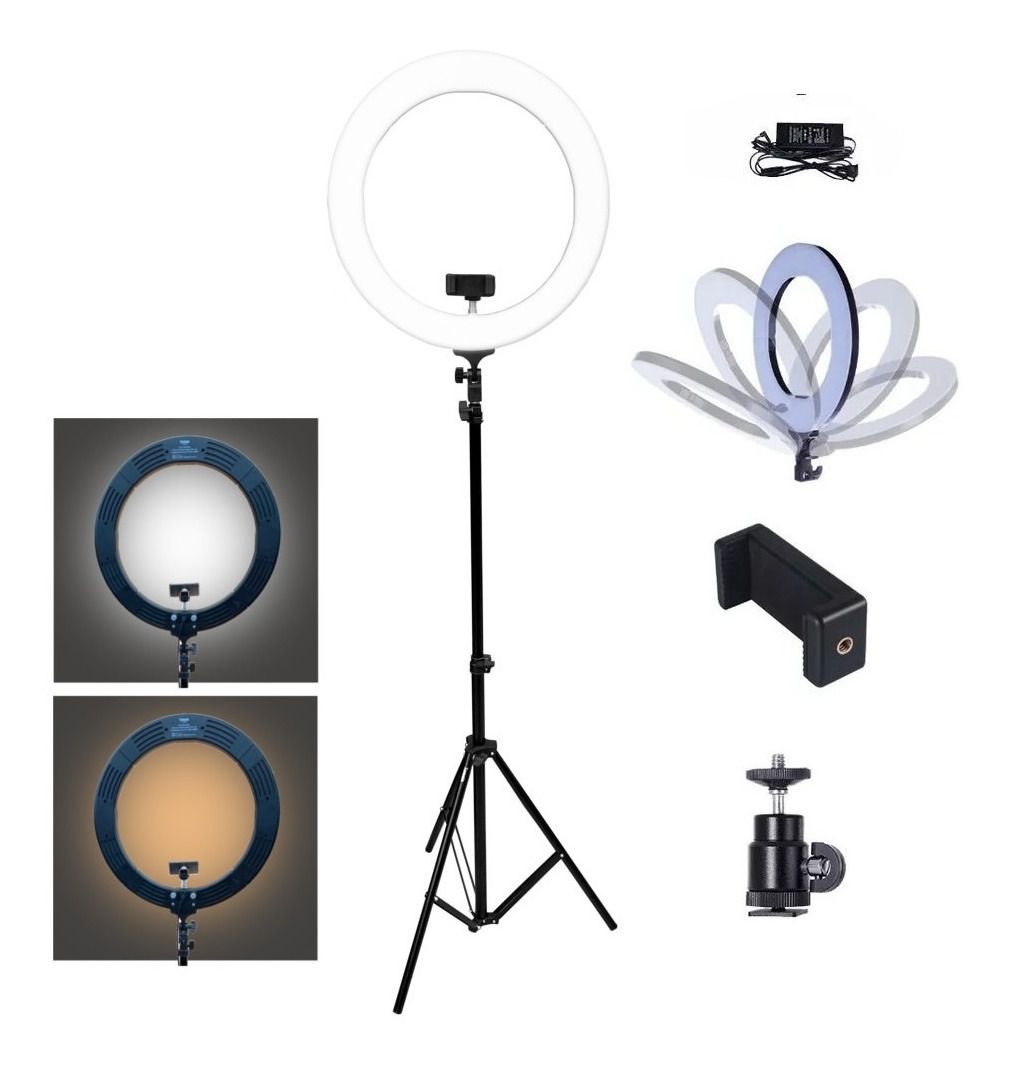 Ring Light 14 Polegadas Luminária Ring Light Pro Leds 14 Polegadas MLG-056A - Dani Beleza - se ...
