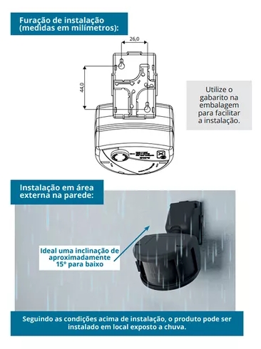 Sensor de Presenca Externo Frontal 180º Xcontrol - 3R Soluções ...