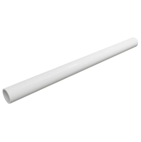 Eletroduto branco com acabamento limpo e profissional