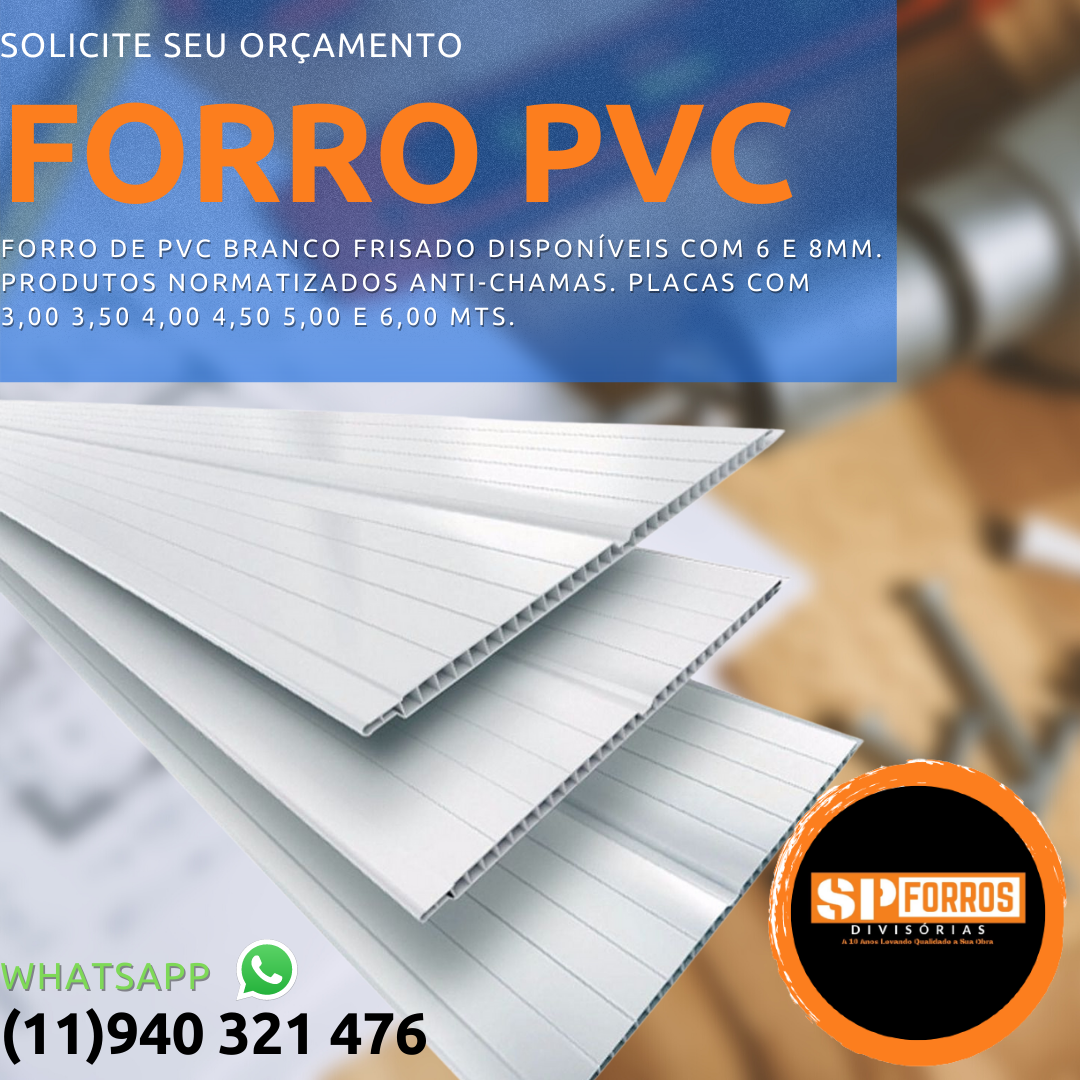 Forro PVC - Branco Frisado Régua c/ 1 metro - Forro PVC, Forro pvc ...