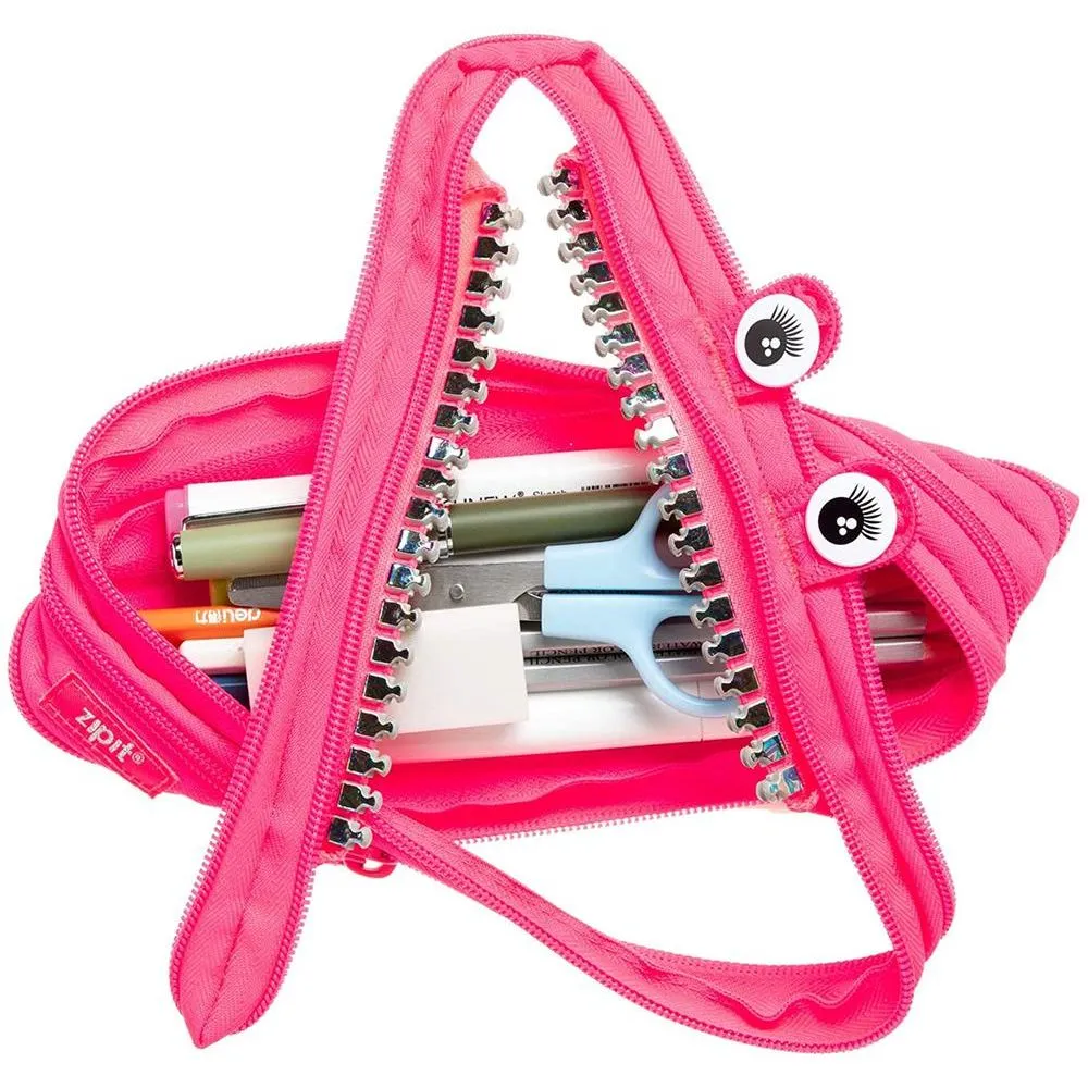 ZIPIT Grillz - Astuccio Sorridente Con Cerniera, 100% Poliestere, Viola