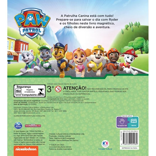 Livro Patrulha Canina Trabalho Em Equipe Blanc Toys Onde Brincar