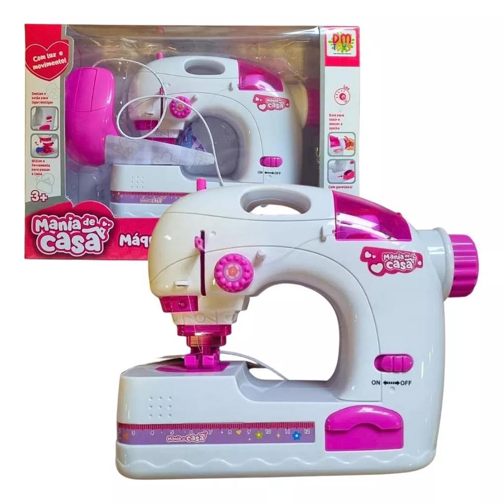Brinquedo Máquina de Costura Mania de Casa - Blanc Toys - Onde brincar ...