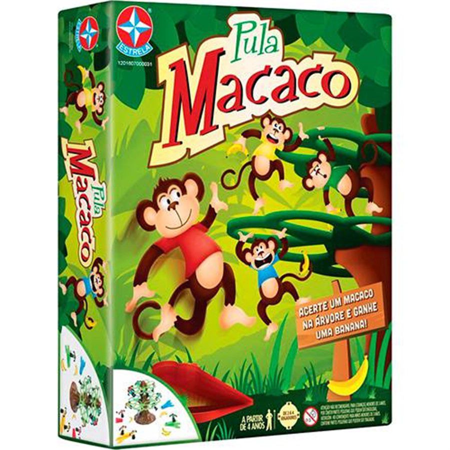 JOGO PULA MACACO - MAMÃE X PAPAI VALENDO BRINDE. 