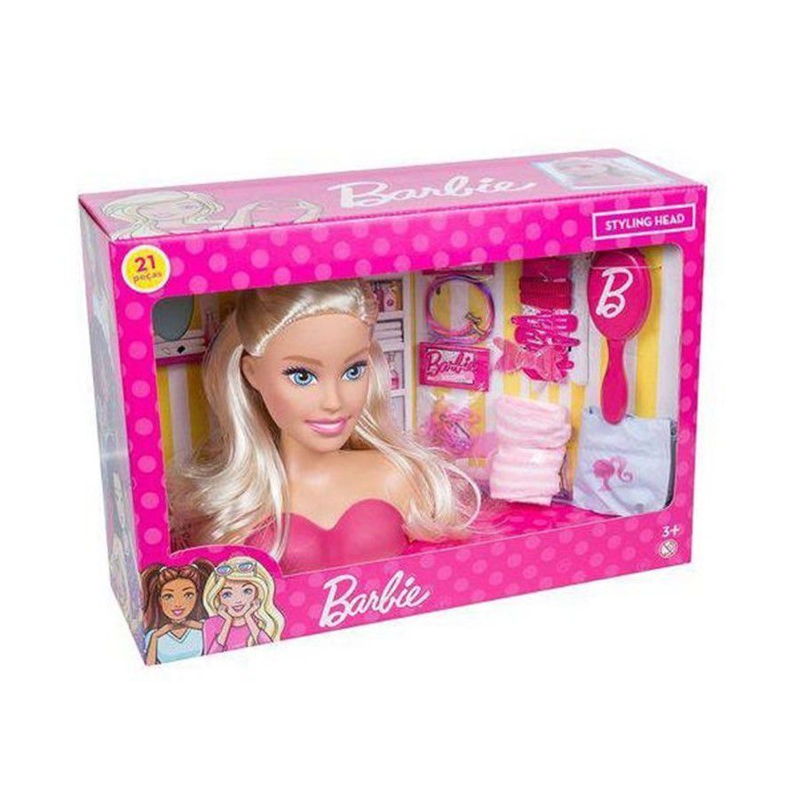 Pupee BARBIE STYLING HEAD EXTRA : : Brinquedos e Jogos