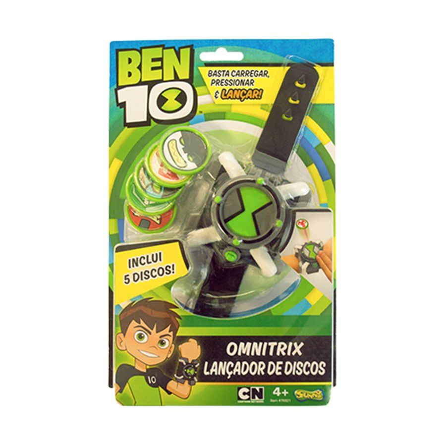 Lançador de Discos Ben 10 Omnitrix Sunny - Loja Zuza Brinquedos