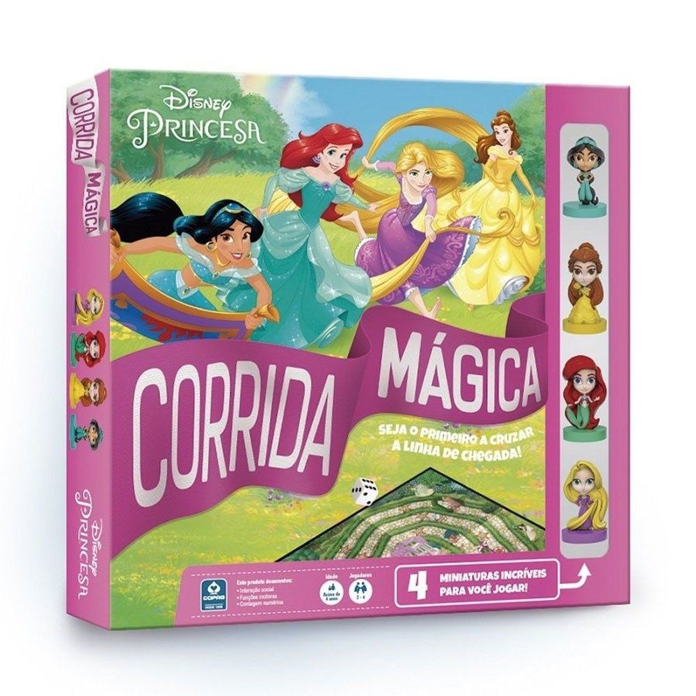 Jogo Corrida Magica Disney - Princesas Copag - Blanc Toys