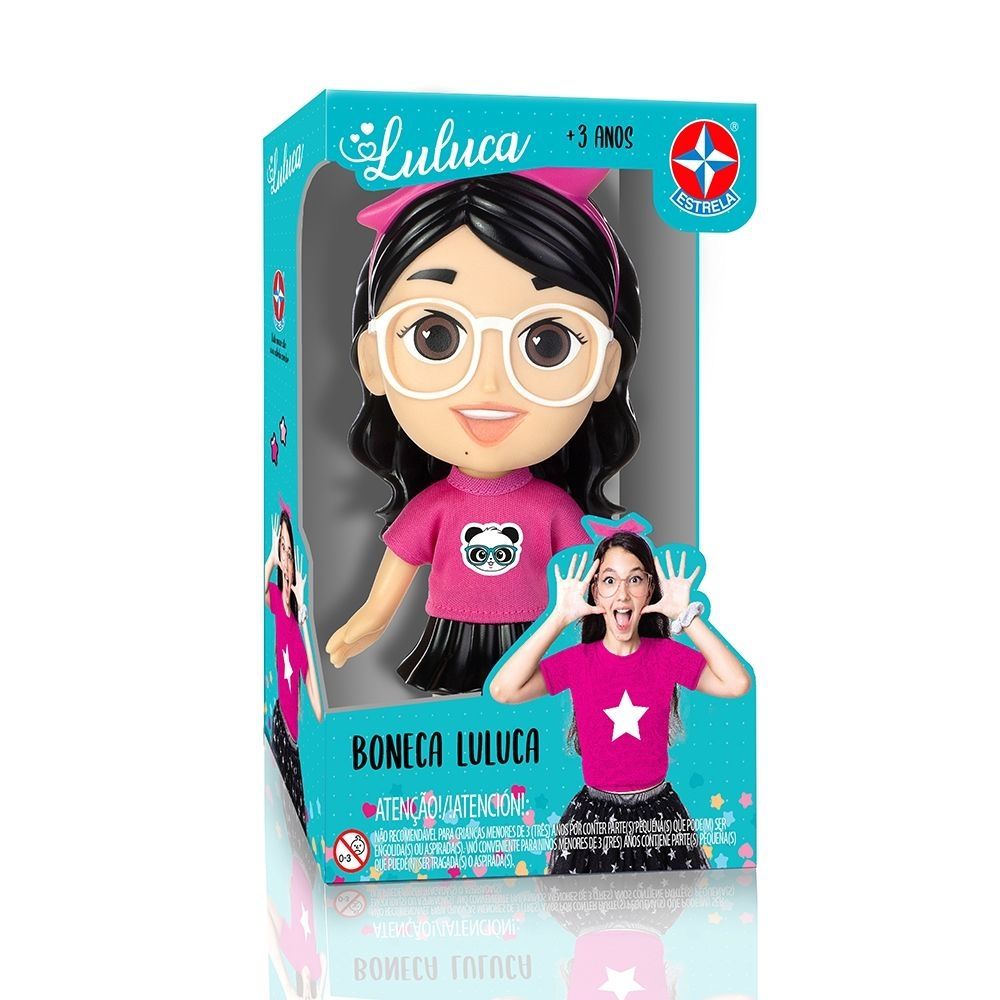 Boneca Luluca Estrela - Blanc Toys - Felicidade em brinquedos