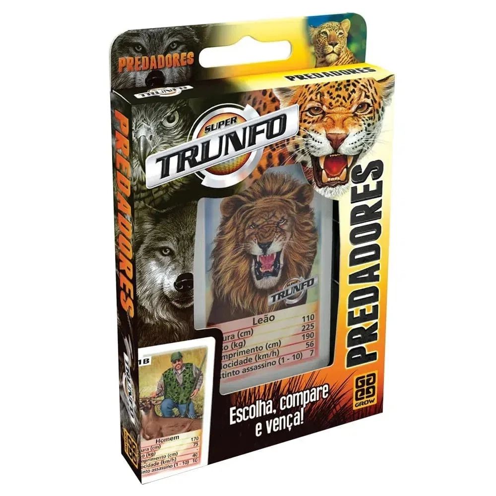 Jogo de Carta - Super Trunfo - Dinossauros GROW